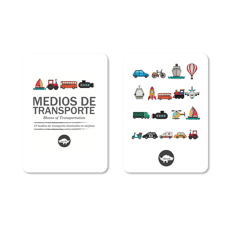 Flash Cards Medios de Transporte