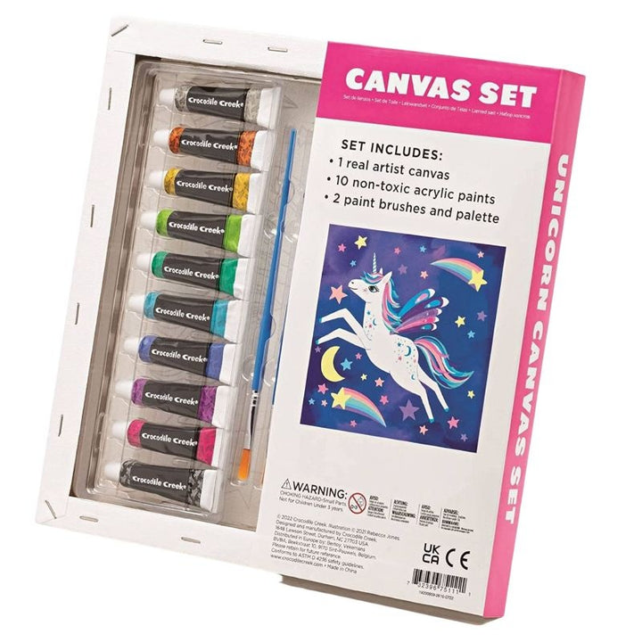 Set De Arte Lienzo Para Pintar Unicornios