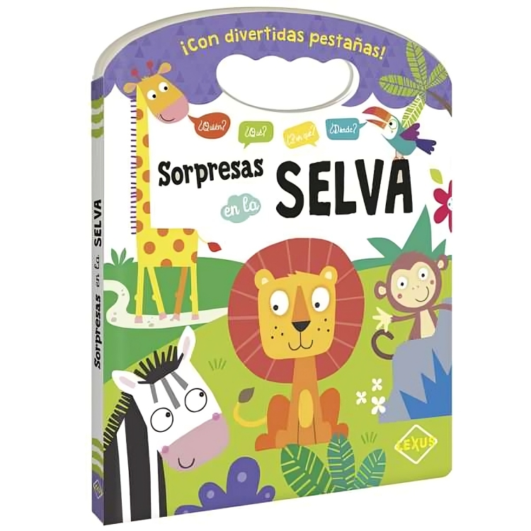 Libro Sorpresas En La Selva Con Pestañas