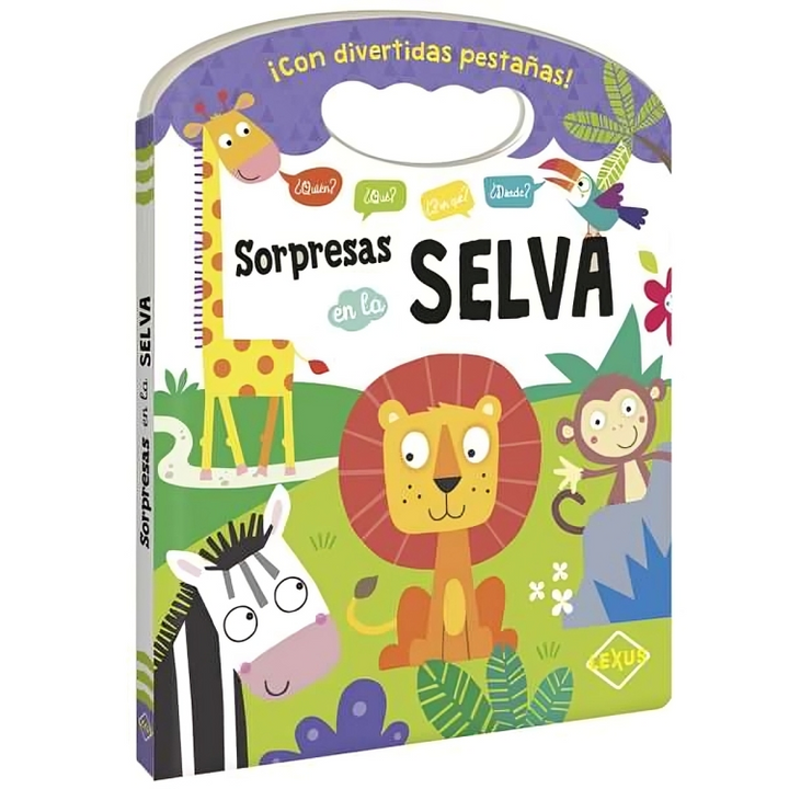 Libro Sorpresas En La Selva Con Pestañas