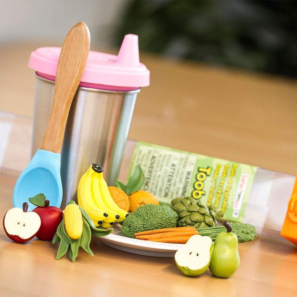 Tubos Frutas Y Verduras Pintado a Mano