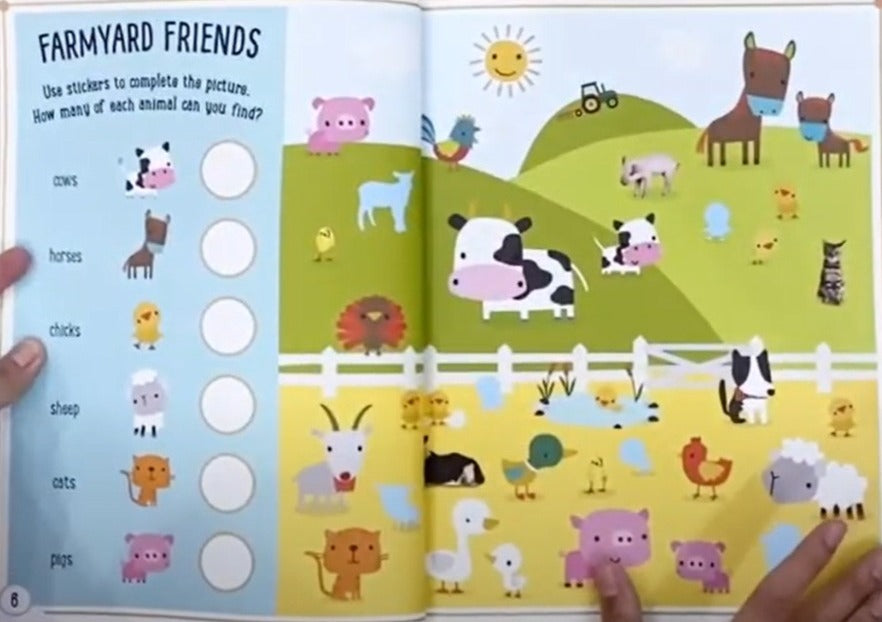 Libro De Actividades Con Stickers Para Ninos
