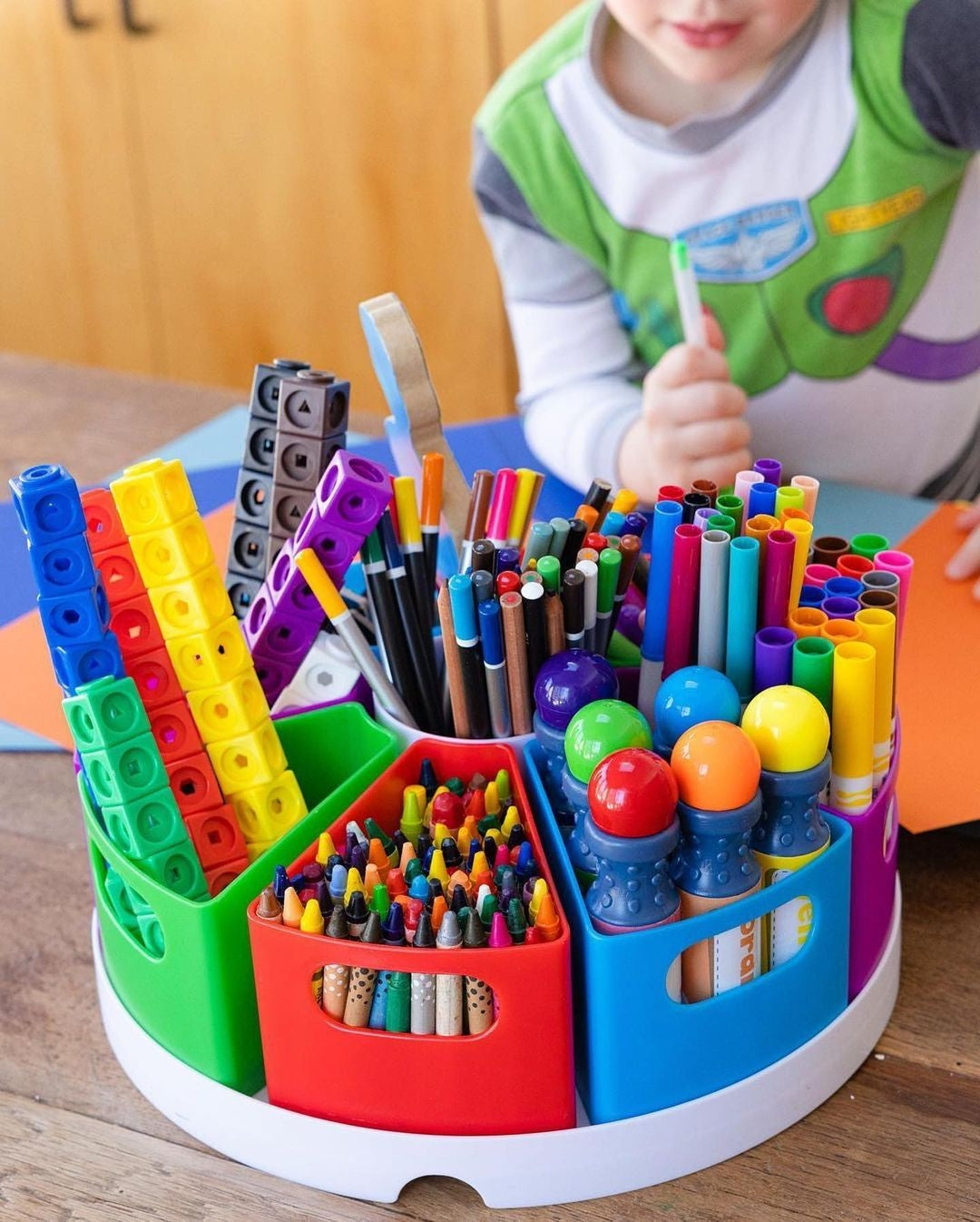 Organizador de Escritorio Grande Para Niños
