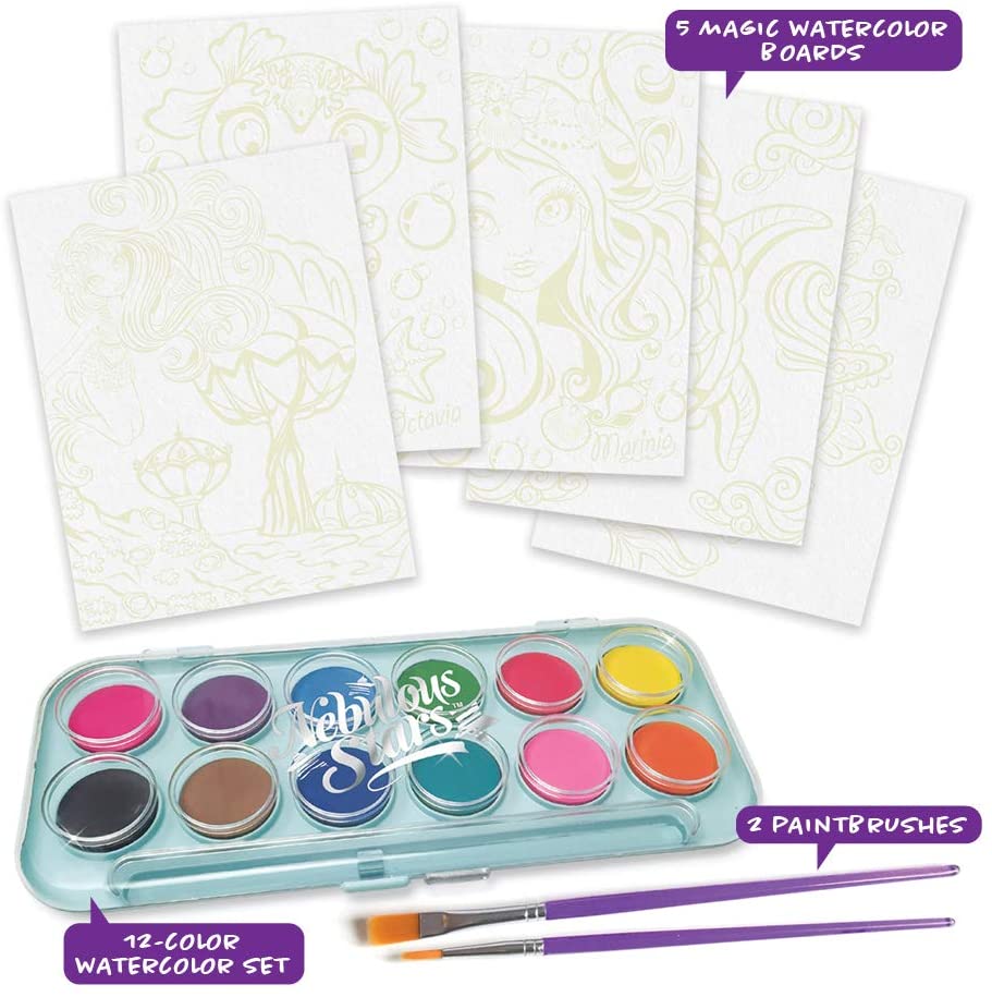 Kit De Arte Pinta Con Acuarela Mágica