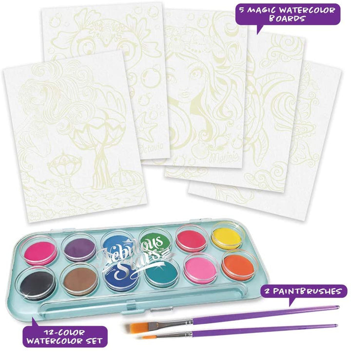 Kit De Arte Pinta Con Acuarela Mágica