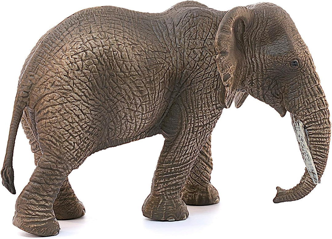 Figura Animales Elefante Africano Hembra Pintado A Mano