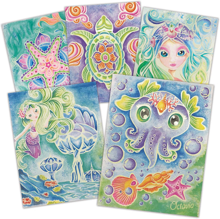 Kit De Arte Pinta Con Acuarela Mágica