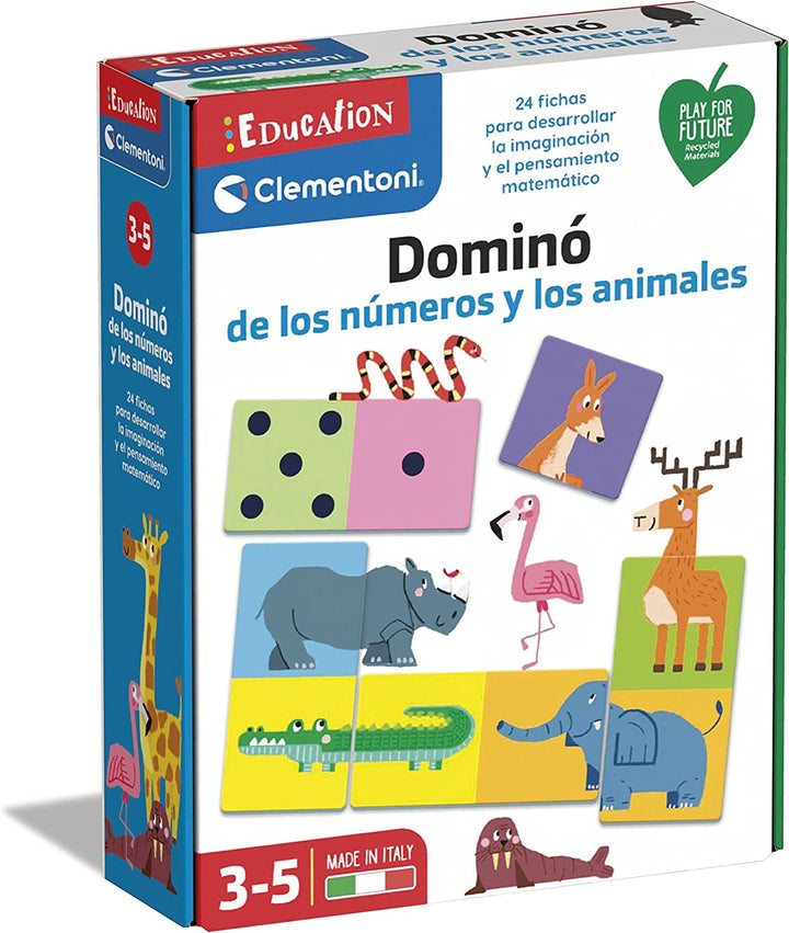Juego Domino Numeros Y Animales Matematicas Para Niños