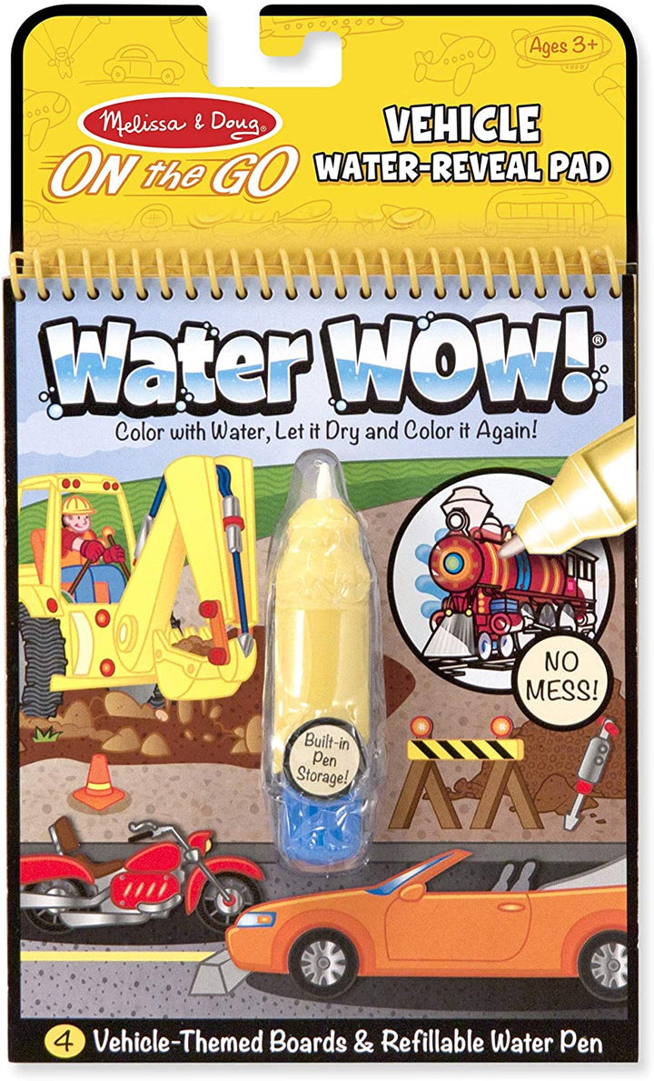 Libro De Actividades Pinta Con Agua Vehículos