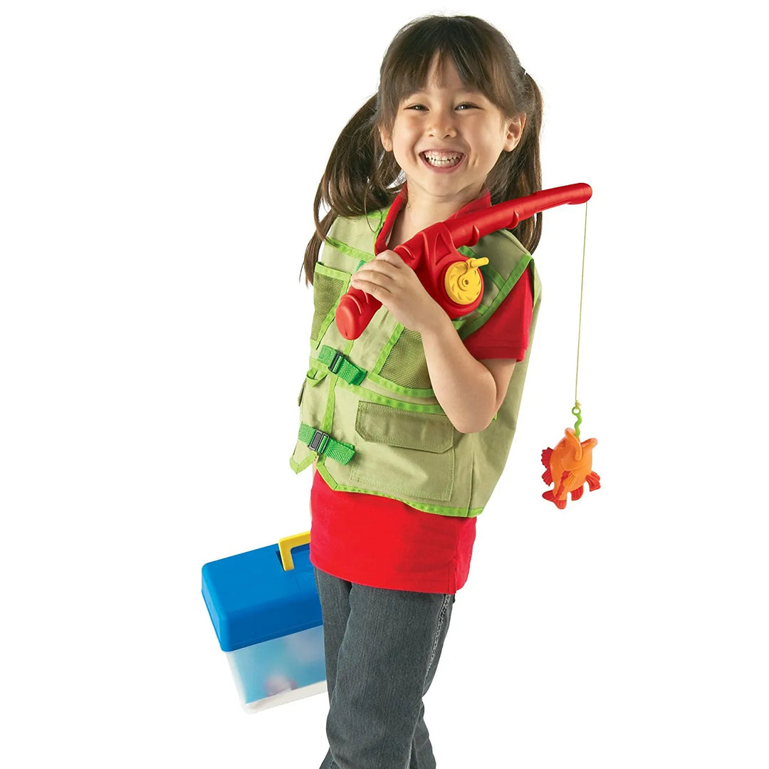 Juego De Pesca Magnético Con Chaleco Para Niños Niñas