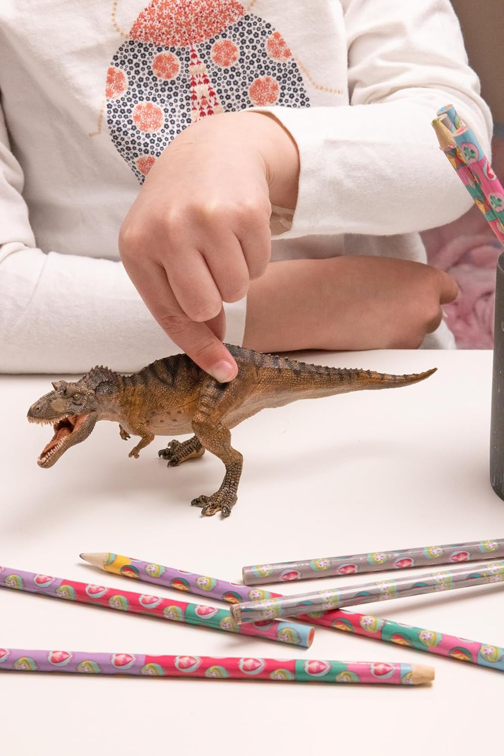 Figura Dinosaurios Gorgosaurus Pintado A Mano