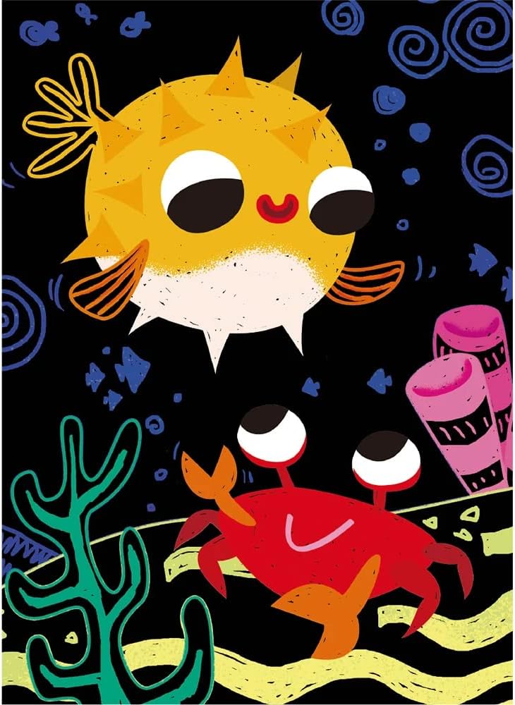 Set De Arte y Manualidades Para Raspar Amigos Del Mar