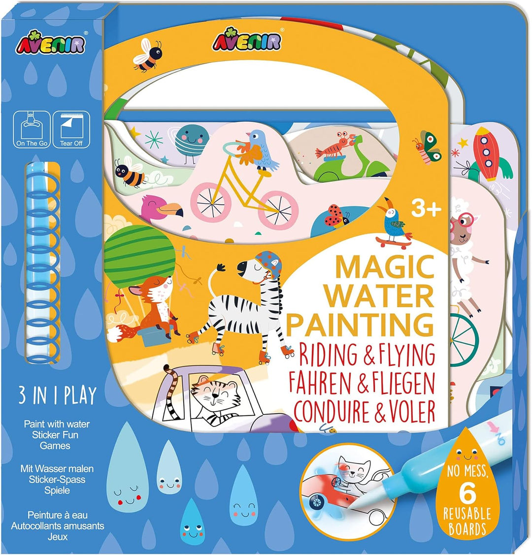 Libro Magico Para Pintar Con Agua Conducir o Volar