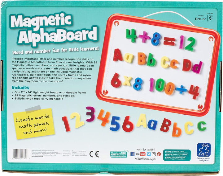 Tablero Magnético Con Números Y Letras Niños