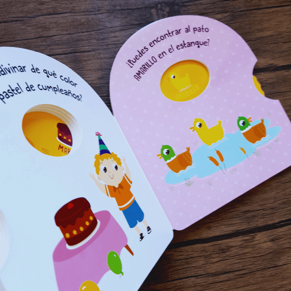Libro Didáctico Gira Y Aprende Los Colores