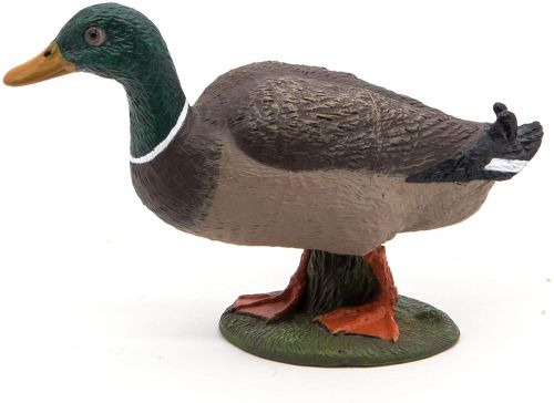 Figura Animales Pato Pintado a Mano