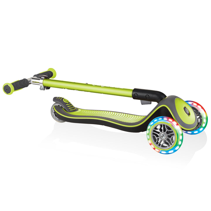 Patineta Globber Elite Con Luces Verde