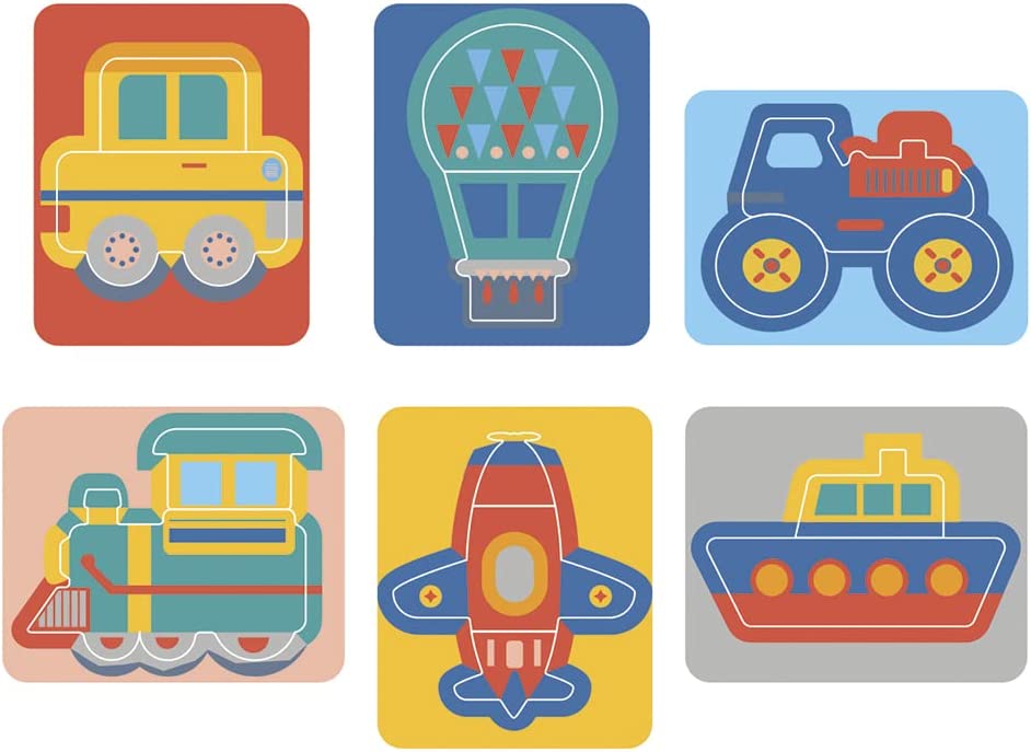 Rompecabezas Medios De Transporte 6 En 1 Niños