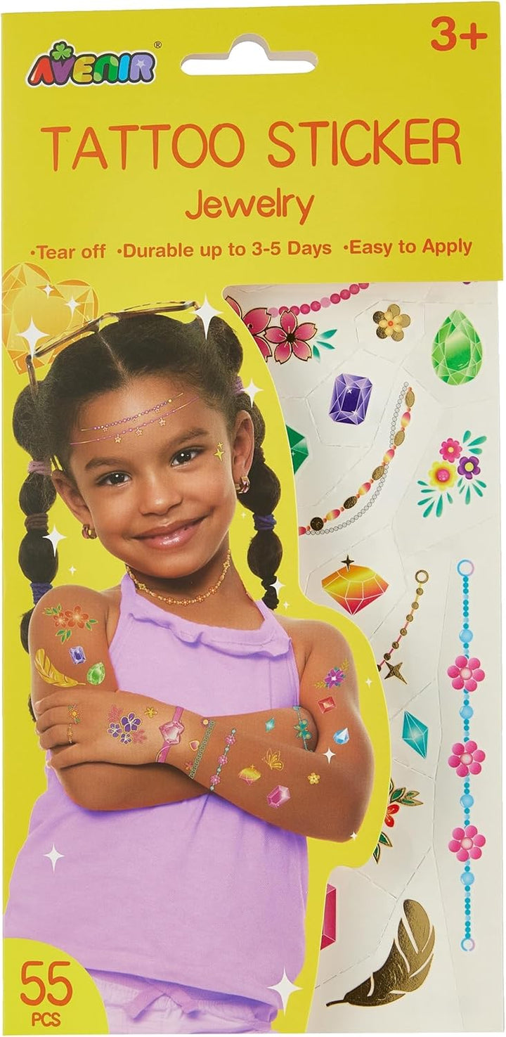 Juego Tatuajes Temáticos joyas Para Niños