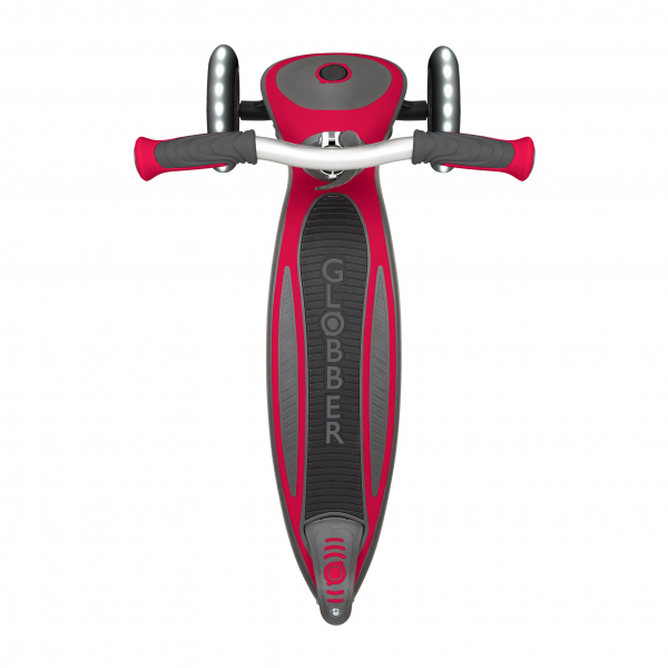 Patineta Globber Master Luces LED roja