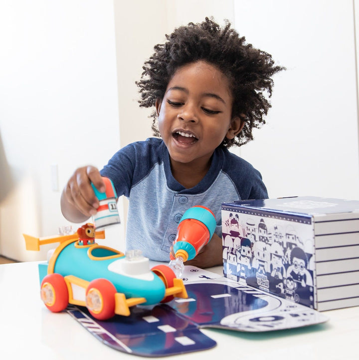 Juego Didáctico Construye Tu Carro de Carreras Para Niños