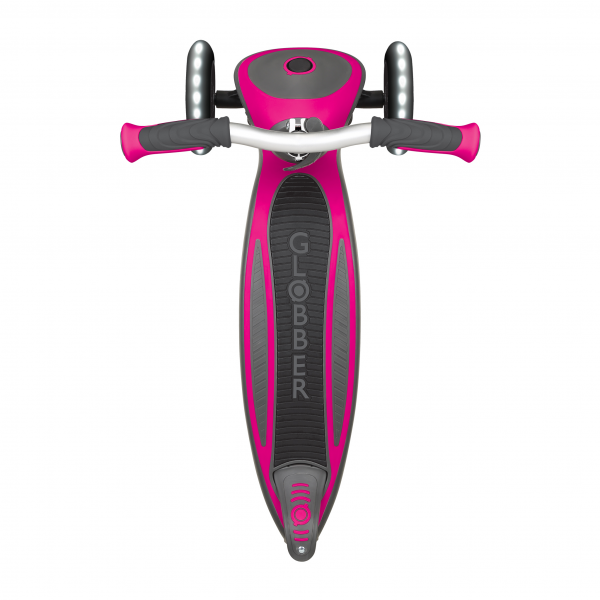 Patineta Globber Master Luces LED rosada