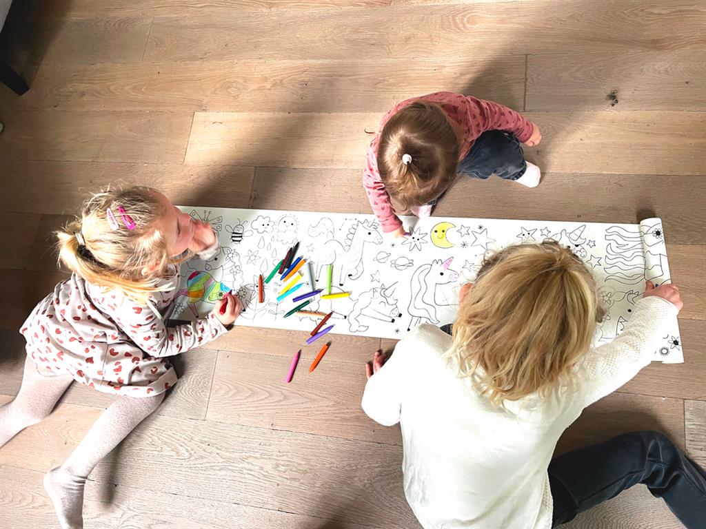 Set Pergamino Para Colorear de dinosaurios Niños