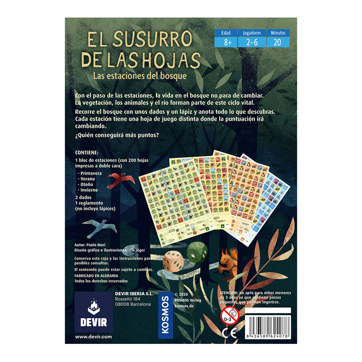 Juego De Mesa El Susurro De Las Hojas