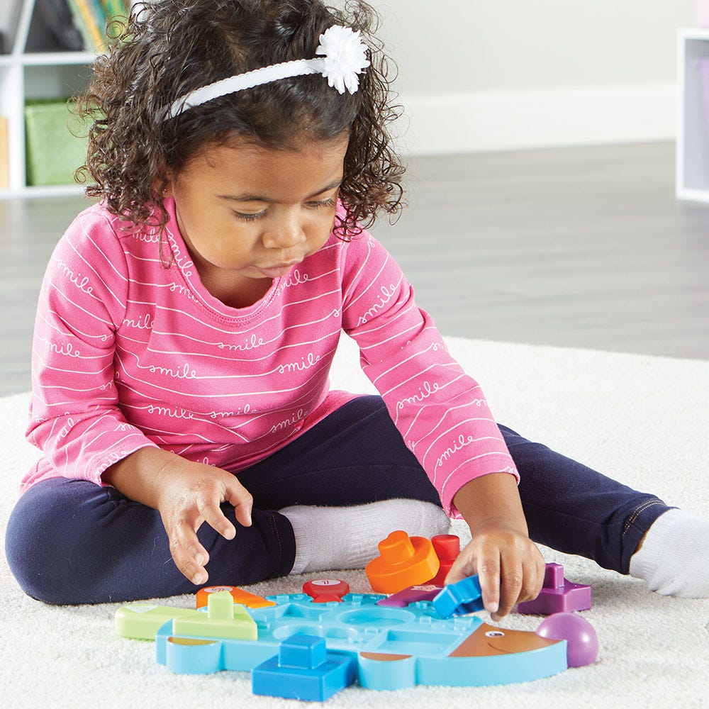 Juego Didáctico Erizo Motricidad Fina Formas Para Niños