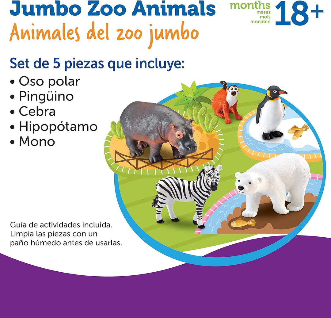 Set Animales Del Zoologico Jumbo Figuras Coleccionables