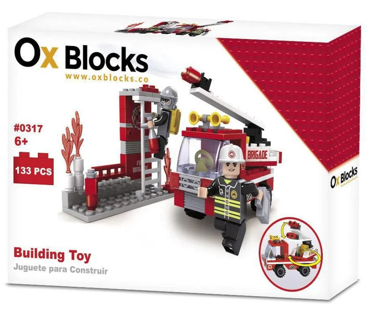 Juego De Construccion Tipo Lego Bomberos 133 piezas