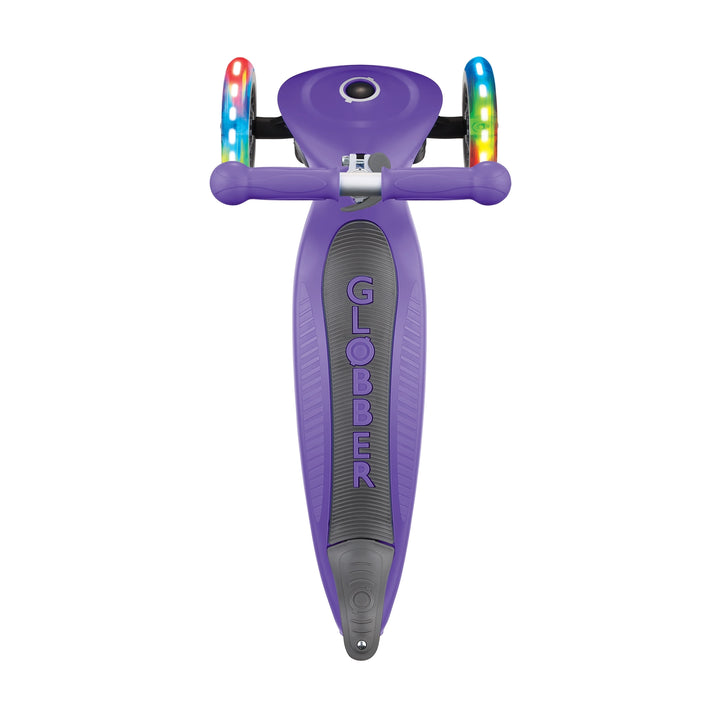 Patineta Globber Junior Con Luces Morada