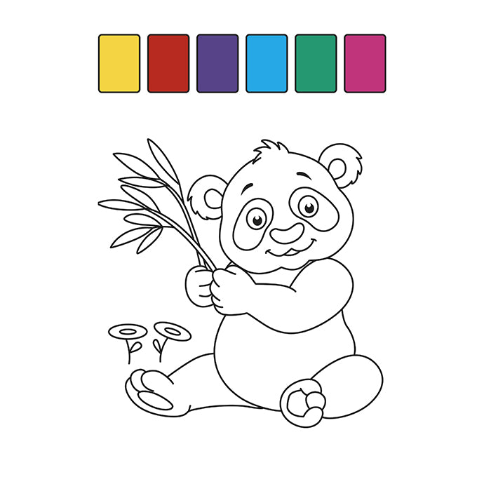 Libro Para Pintar Con Agua animales niños