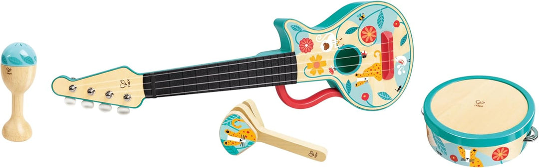Juego Set  Musical 4 En 1 Madera Para Niños