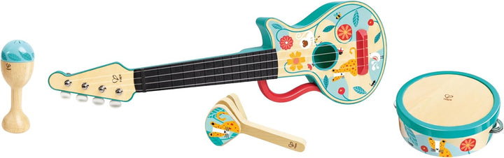 Juego Set  Musical 4 En 1 Madera Para Niños