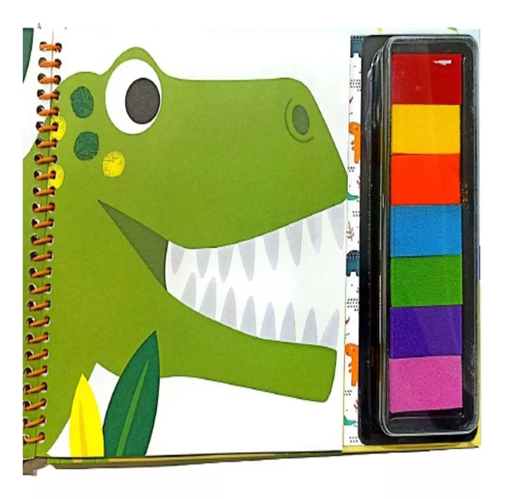 Libro Actividades Con Huellitas Dinosaurios