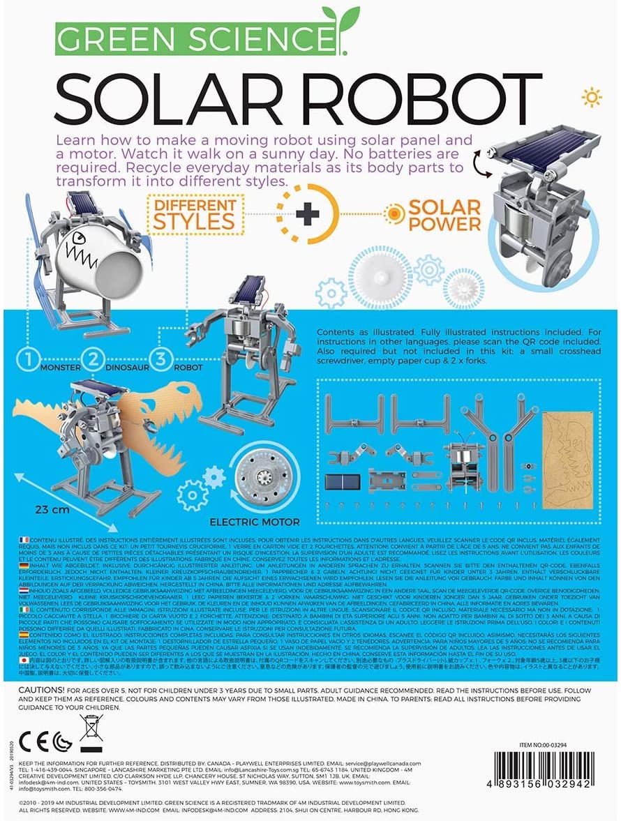 Experimento Robot Energía Solar Ecológico