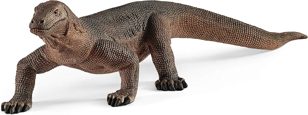 Figura Animales Dragon De Komodo Pintado A Mano
