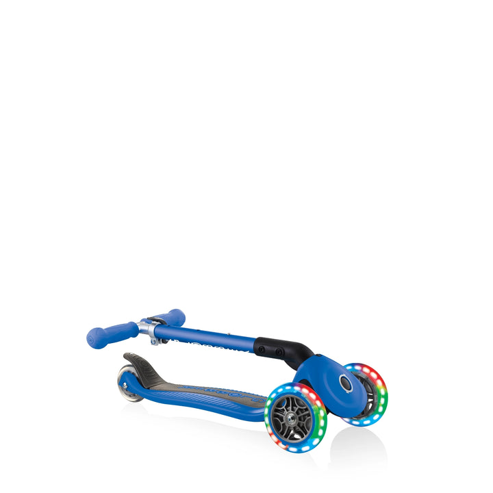Patineta Globber Junior Con Luces Azul