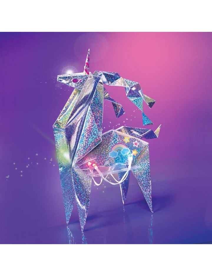 Kit De Arte Unicornio De Origami Con Luces