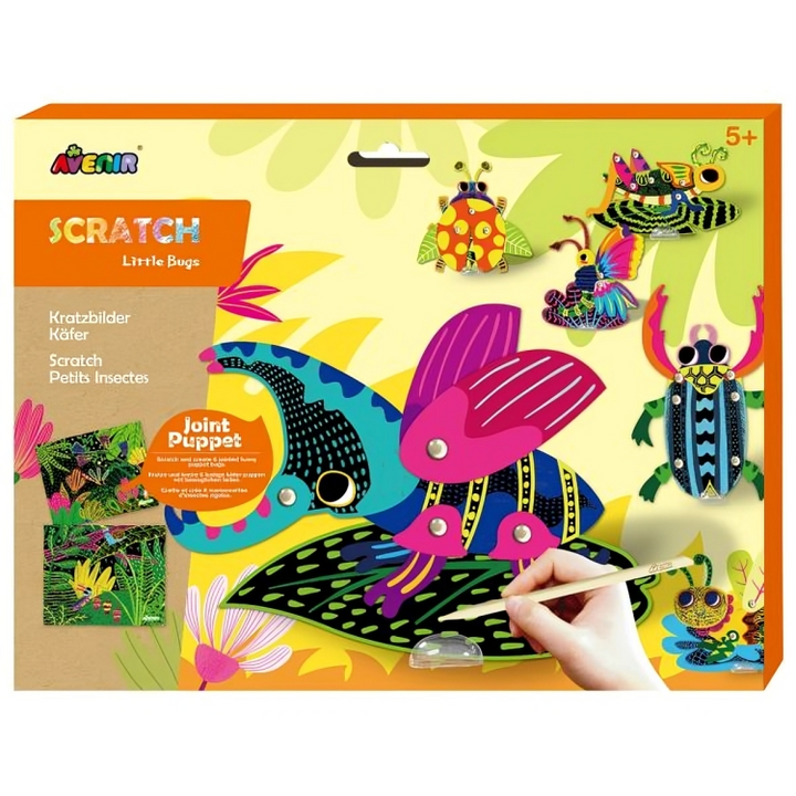 Set De Arte Marionetas Para Raspar Insectos
