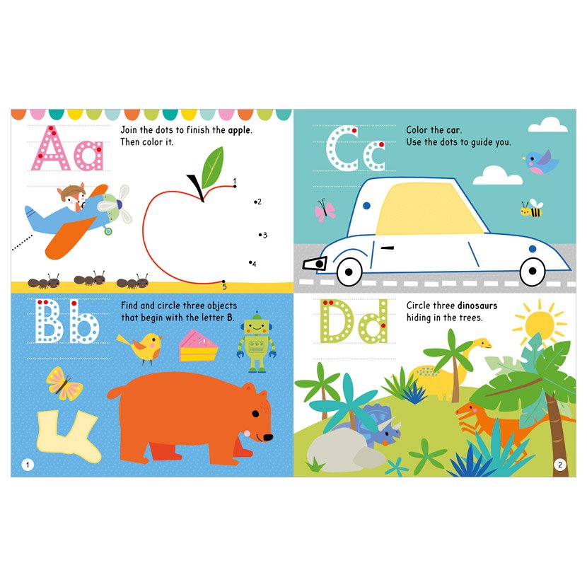 Libro De Actividades Con Stickers Para Ninos