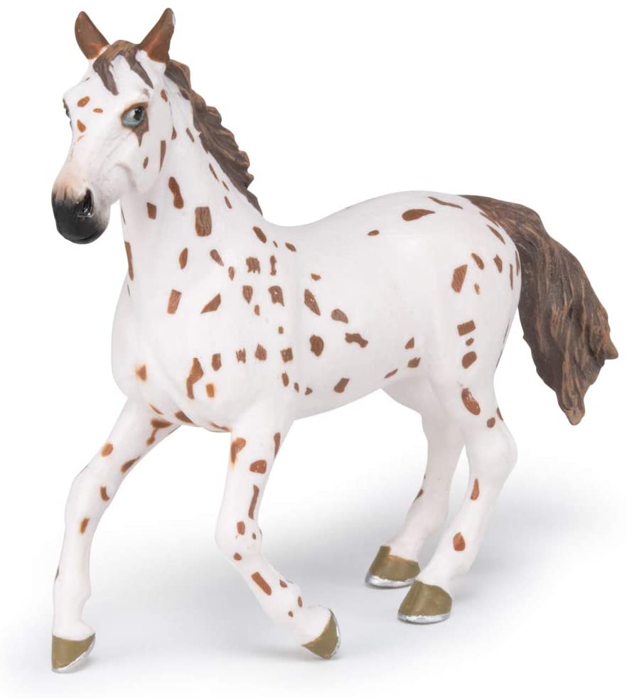 Figura Animales Yegua Appaloosa Pintada a Mano