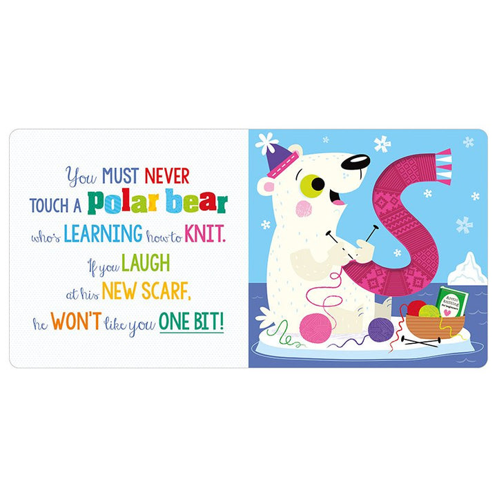 Libro Sensorial Nunca Toques Un Oso Polar