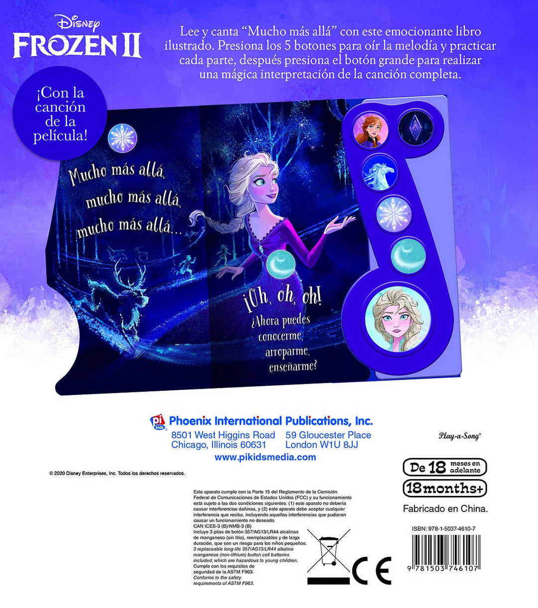 Libro Interactivo Frozen ll Mucho Mas Alla