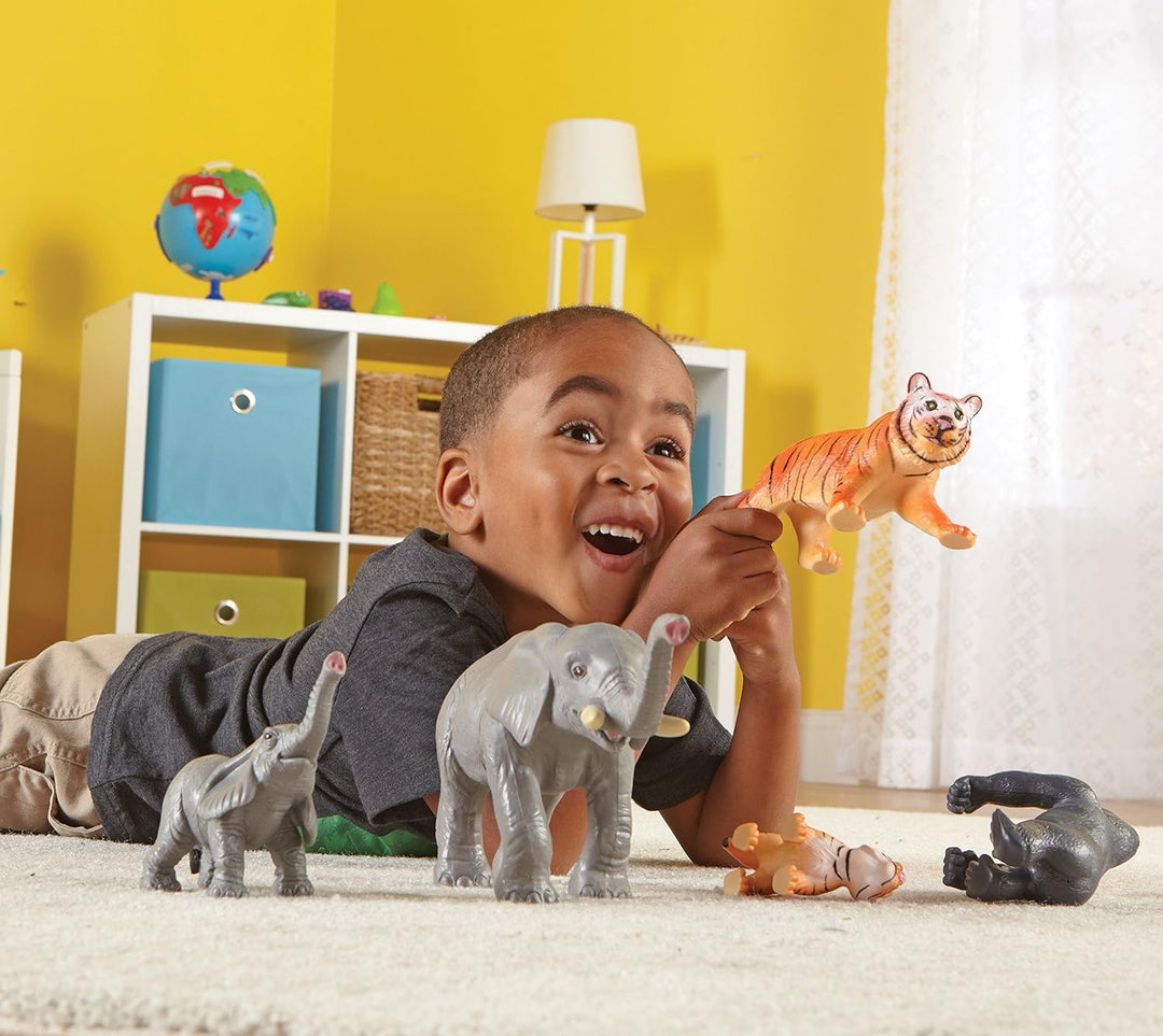 Set Animales De La Selva Mamás Y Bebes Figuras Jumbo