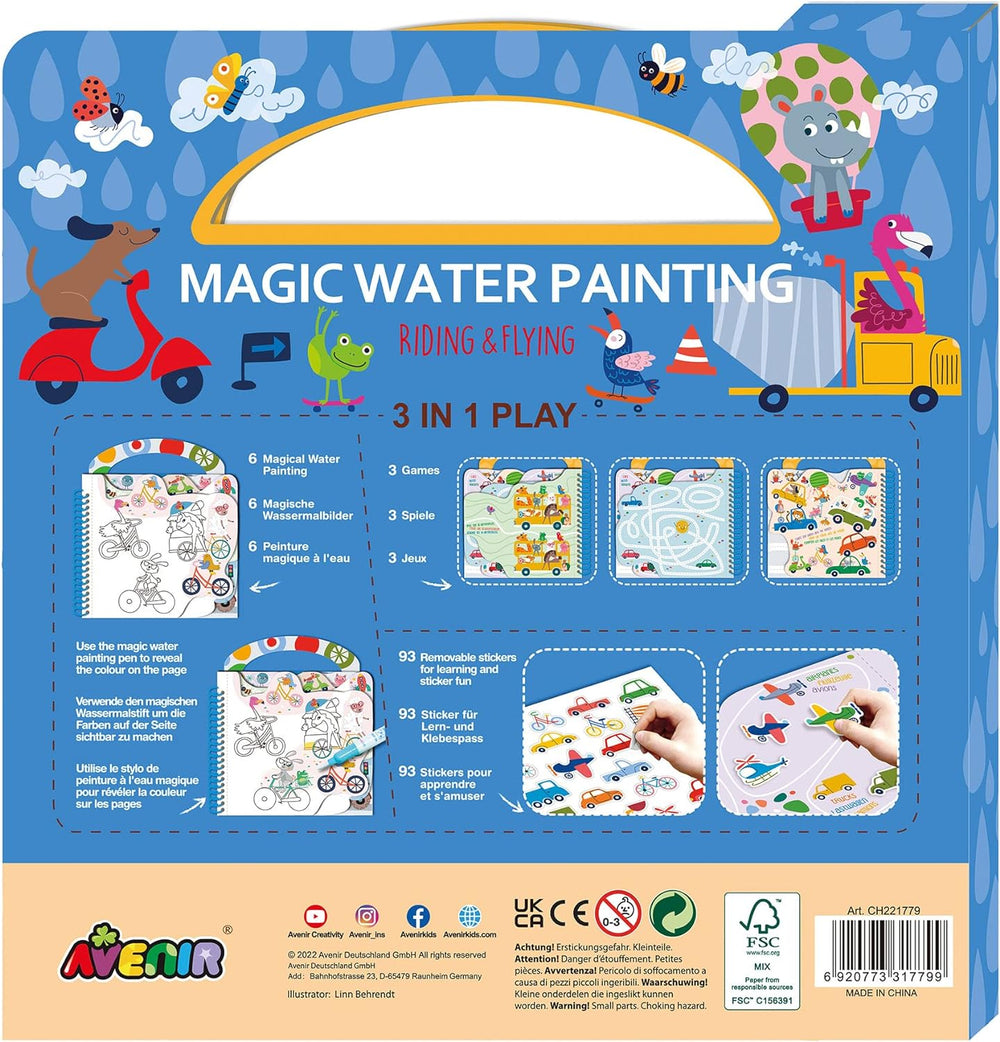 Libro Magico Para Pintar Con Agua Conducir o Volar