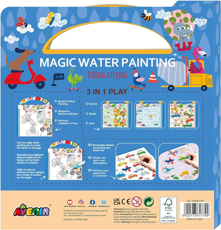 Libro Magico Para Pintar Con Agua Conducir o Volar