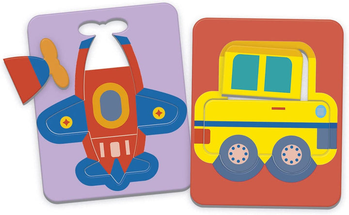 Rompecabezas Medios De Transporte 6 En 1 Niños