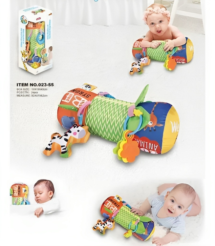 Almohada Azul Para Bebe Estimulacion Para Gateo